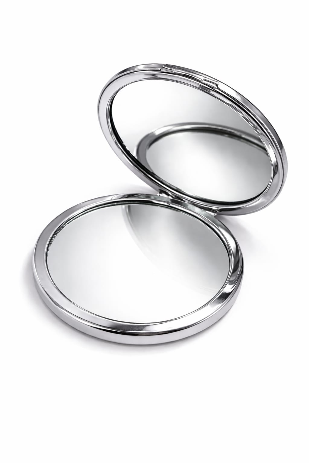 Round pocket mirror with I ♥ Jordan design