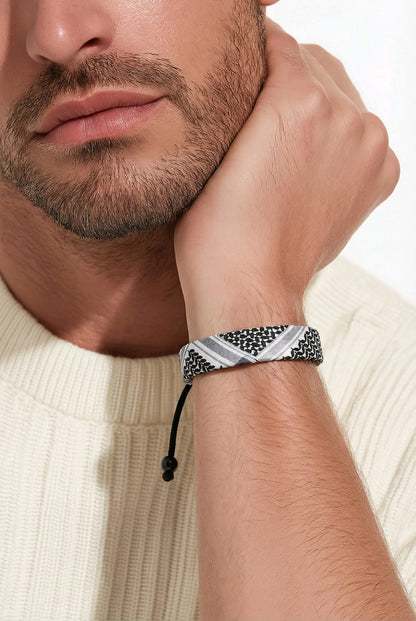 Palestinian keffiyeh bracelet