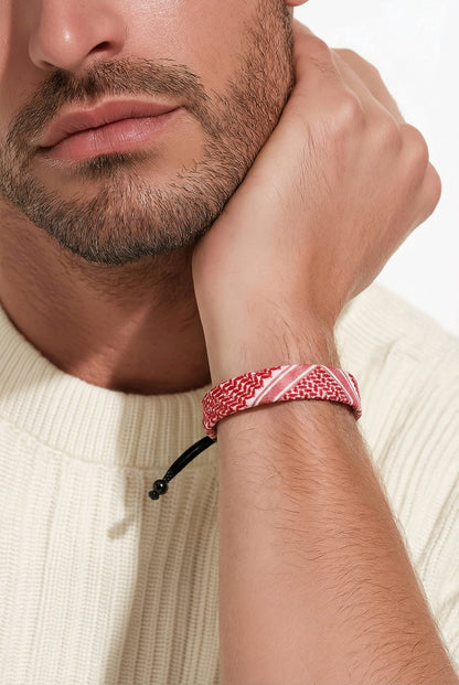 Jordanian keffiyeh bracelet