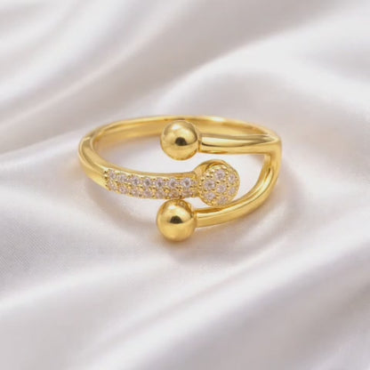 The gold-studded ball ring – everyday luxury renewed